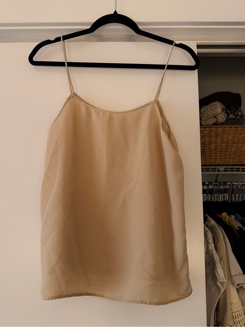 Grade & Gather Beige Spaghetti Strap Cami